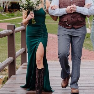 Dillards dress, green, size small